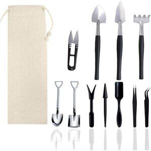 12 Pcs Succulent Tools Set Mini Transplanting Garden Tools Kit for Indoor